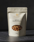 Package of Nut Basket roasted peanuts on a dark background